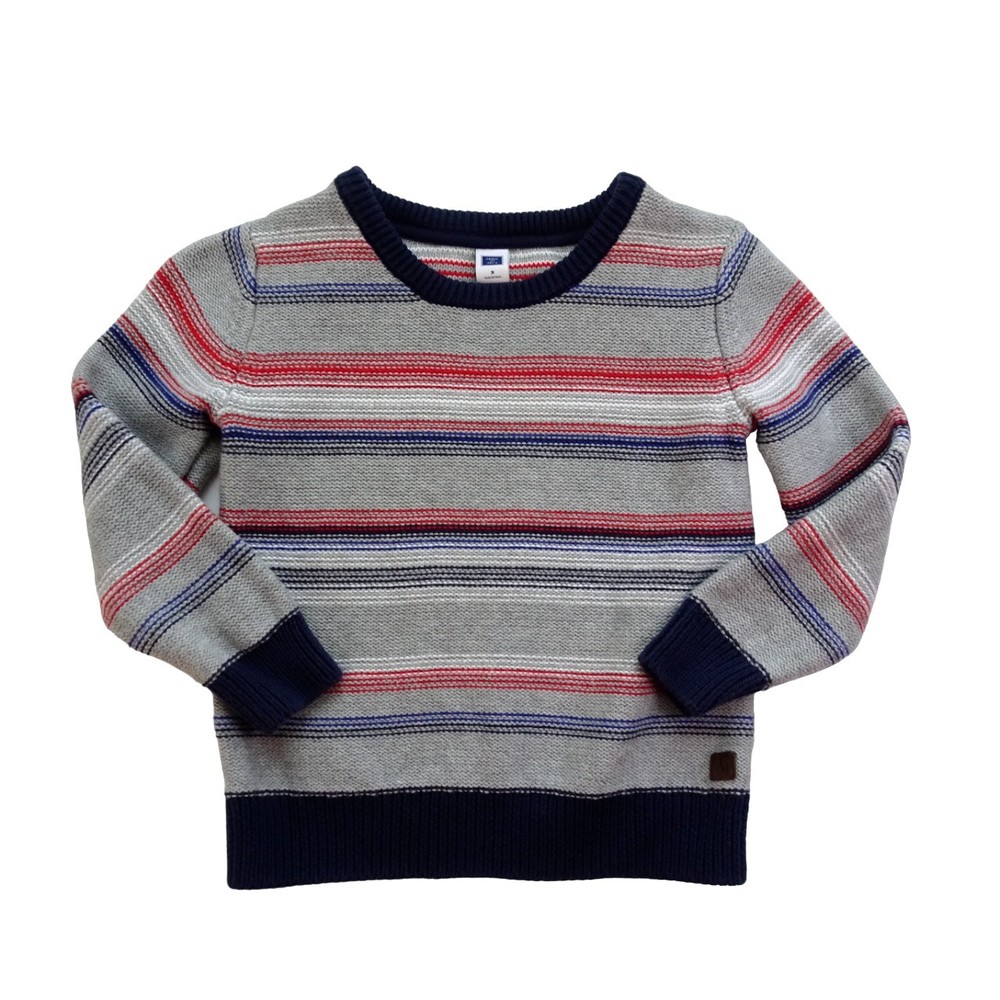 JANIE & JACK Kid's Sweater Pullover Striped Knit Top Toddler Boy Girl 3